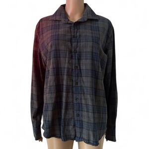 Men’s Blue Plaid Flannel
